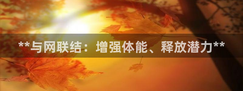 欧陆娱乐登录平台下载：**与网联结：增强体能、释放潜