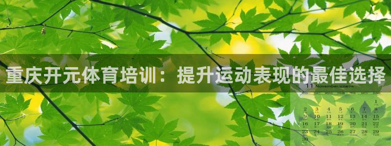 欧陆娱乐公司产品介绍：重庆开元体育培训：提升运动表现