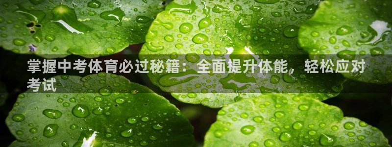 欧陆娱乐欢迎访问：掌握中考体育必过秘籍：全面提升体能