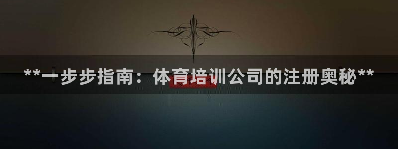欧陆娱乐游戏：**一步步指南：体育培训公司的注册奥秘**